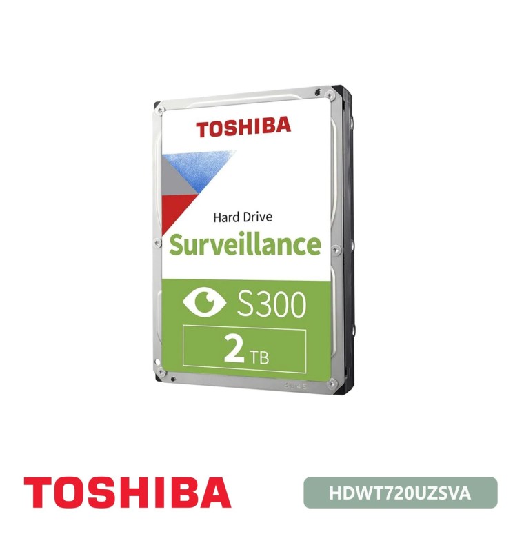 TOSHIBA 2TB S300 Surveillance Hard Drive SPECIFICO PER VIDEOSORVEGLIANZA