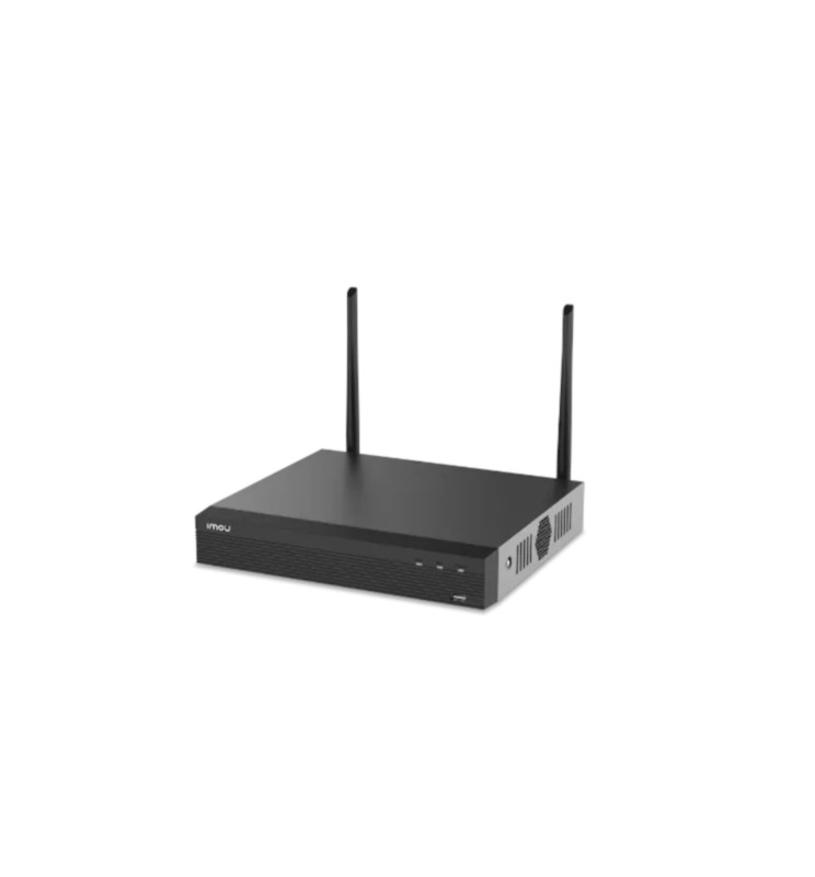 Imou NVR 8 canali IP fino a 1080P, H.265+, 2 uscite video (1 VGA + 1 HDMI), 1 ingresso e 1 uscita au