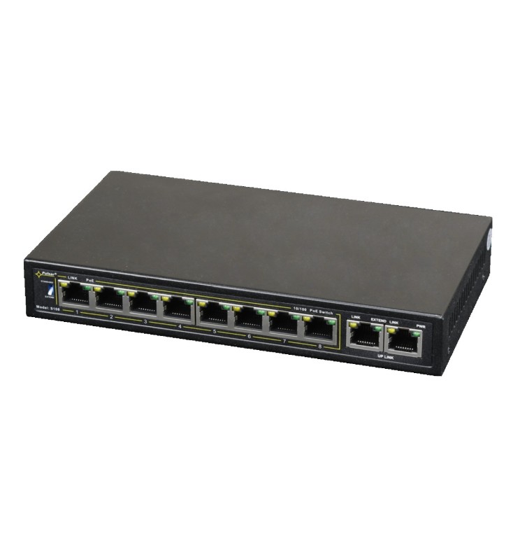 Pulsar Switch 10 Porte 8x PoE + 2x Uplink S108-90W Pulsar Switch 10 Porte 8x PoE + 2x Uplink S108-90W