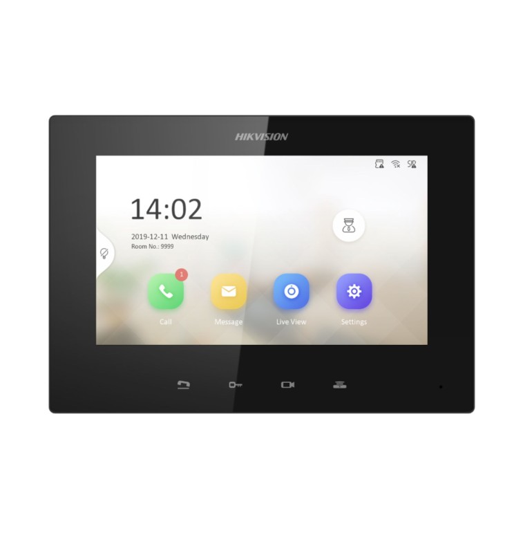 Hikvision 7" 1024 × 600 Non-touch IP Indoor Station PoE Hikvision 7" 1024 × 600 Non-touch IP Indoor Station PoE