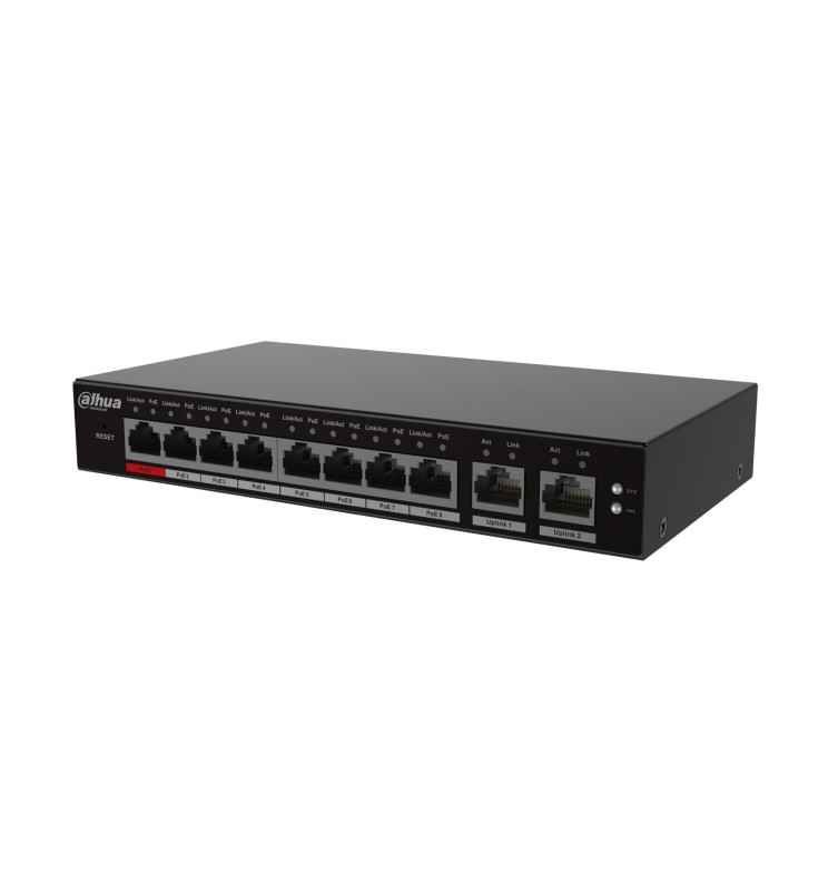 Dahua 10 Port Cloud Managed Switch 8 Porte PoE S4100-8ET2GT-96-C