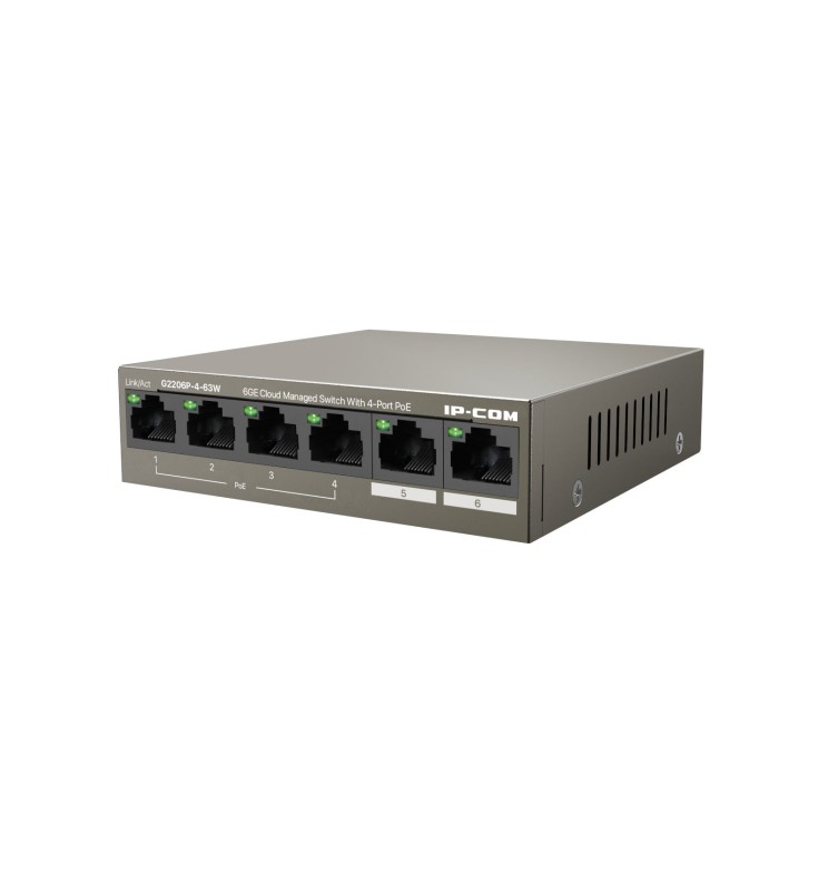 IPCOM 6GE Cloud Managed Switch 4 Porte PoE G2206P-4-63W IPCOM 6GE Cloud Managed Switch 4 Porte PoE G2206P-4-63W