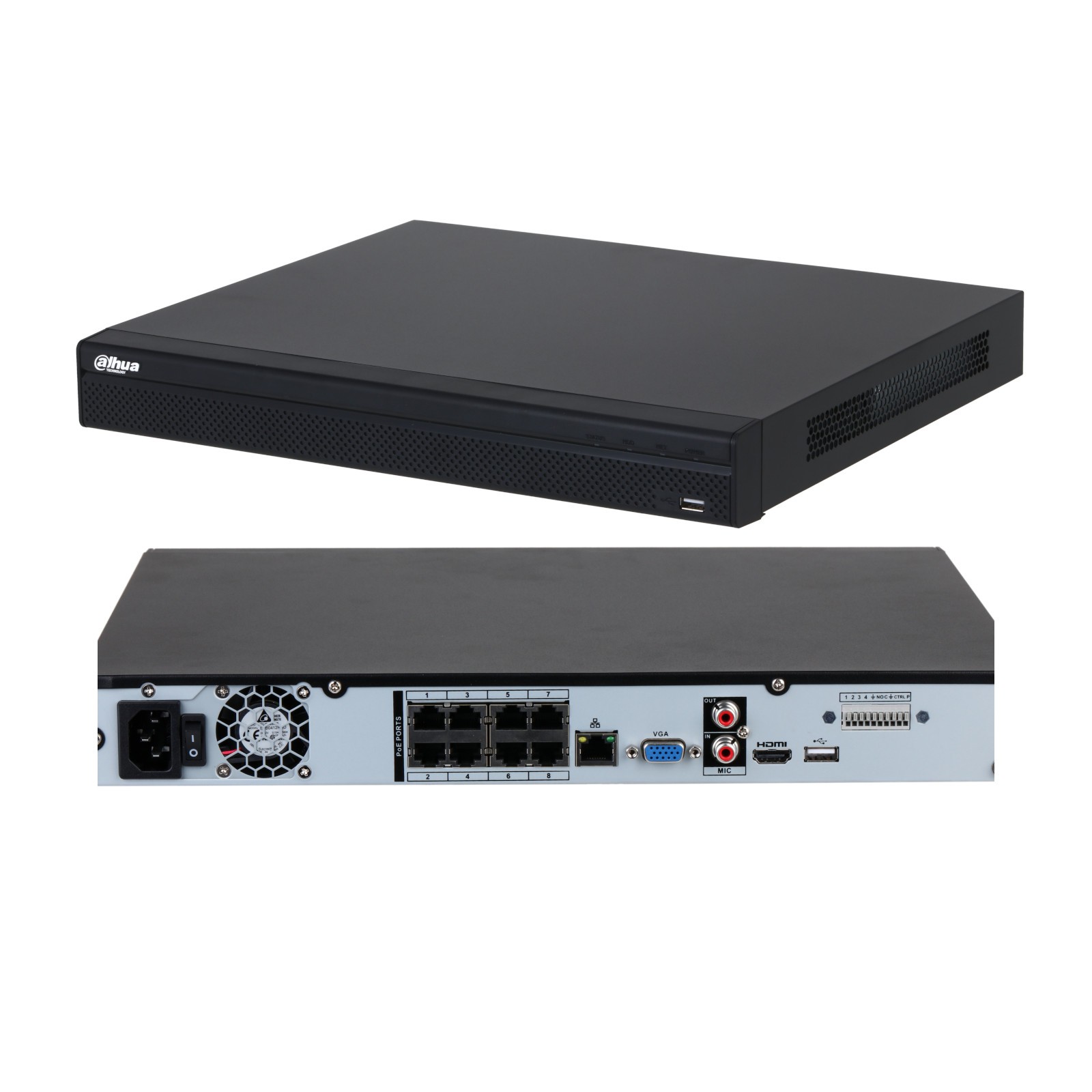 Dahua Registratore Nvr 8Ch 8PoE Serie Lite NVR4208-8P-4KS3