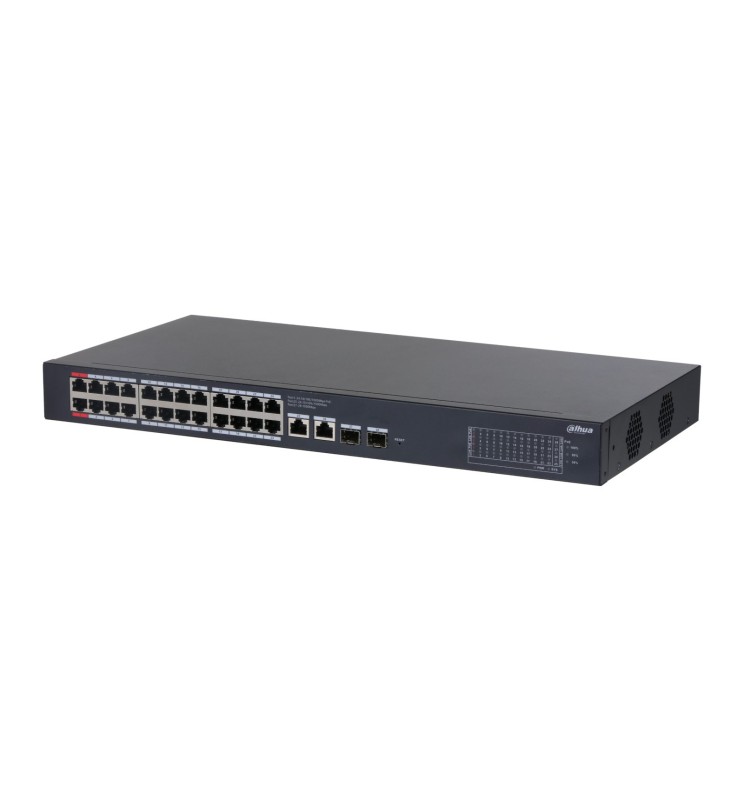 Dahua 28-Port Cloud Managed Desktop Gigabit Switch 24 Porte PoE CS4228-24GT-240 Dahua 28-Port Cloud Managed Desktop Gigabit Switch 24 Porte PoE CS4228-24GT-240