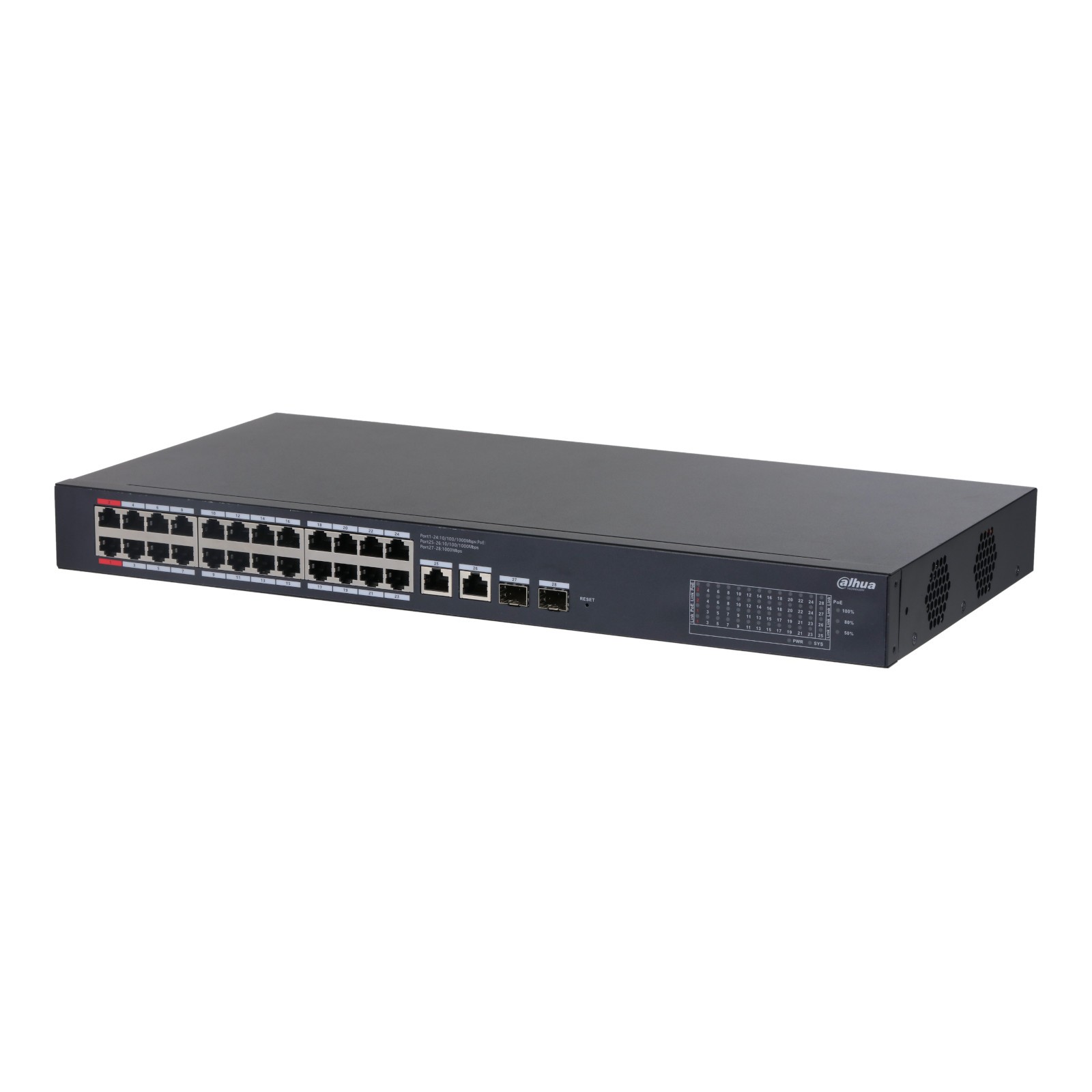 Dahua 28 Porte Cloud Managed Desktop Gigabit Switch 24 Porte PoE CS4228-24GT-375 - Photo 1/1