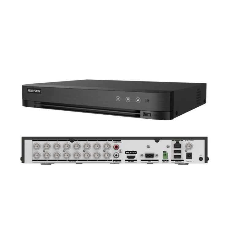 HIkvision Dvr 16Ch 1080p 1U H.265 AcuSense iDS-7216HQHI-M1/XT HIkvision Dvr 16Ch 1080p 1U H.265 AcuSense iDS-7216HQHI-M1/XT
