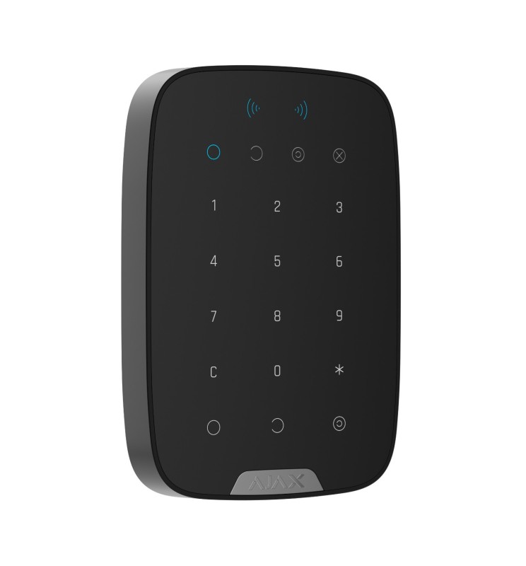 Ajax Superior Tastiera touch wireless Supporta carte e telecomandi contactless crittografati Black Ajax Superior Tastiera touch wireless Supporta carte e telecomandi contactless crittografati Black