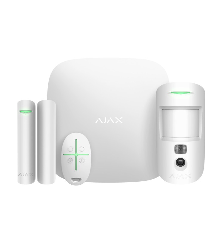 Ajax Starter Kit Allarme Hub 2 Plus Motioncam HDR