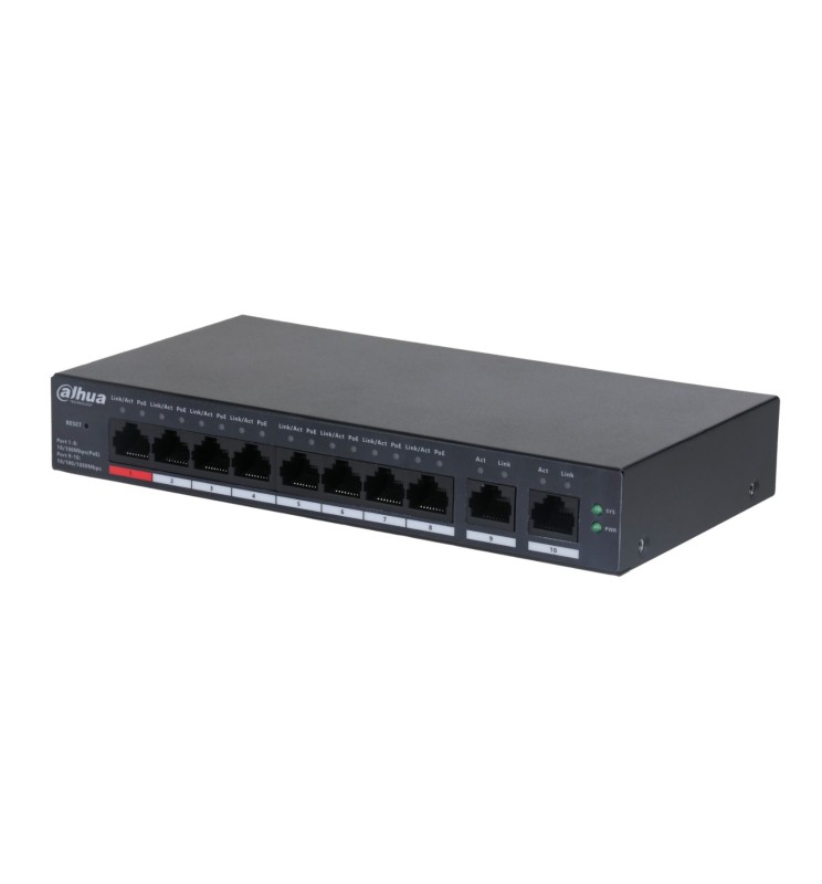 Dahua 8-Porte Cloud Managed Desktop Switch PoE CS4010-8ET-110