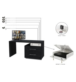 Pulsar Contenitore Metallico Registratori Nvr Dvr IP20 Tamper AWO447