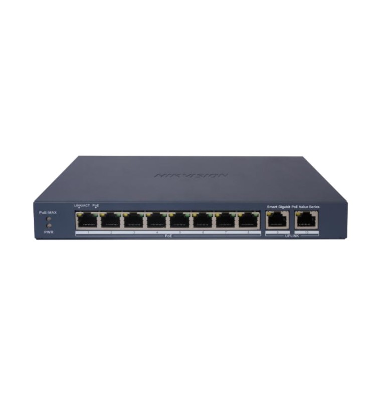 Hikvision8 Port Gigabit Smart POE Switch DS-3E1510P-EI/M
