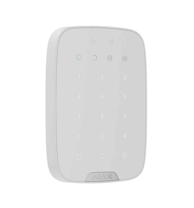 Ajax Superior Tastiera touch wireless Supporta carte e telecomandi contactless crittografati White