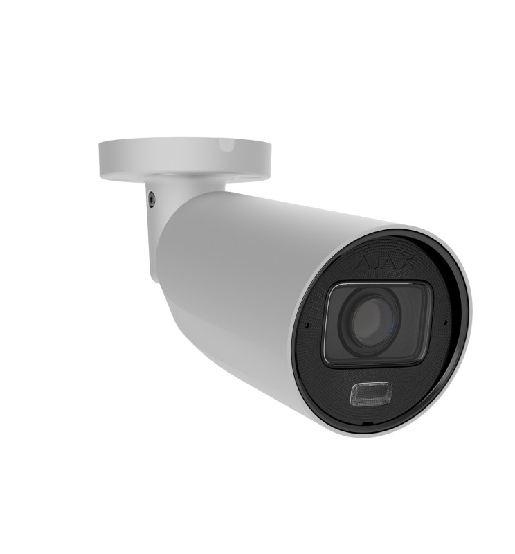 Ajax Telecamera HL cablata Ip PoE 8 Mp 4 mm IA Mic Bianco