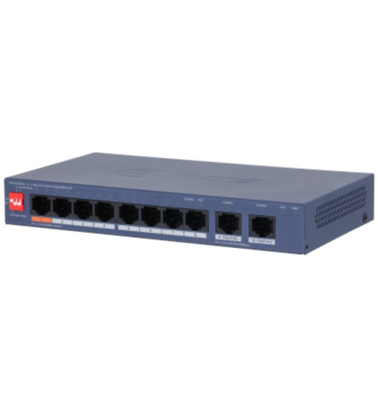 Dahua 10 Porte Cloud Managed Desktop Switch 8 Porte PoE CS4010-8ET2GT-60