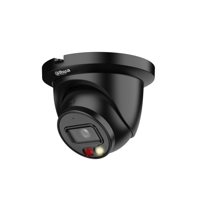 Dahua 5Mp Smart Dual Light 2.8mm Turret WizSense Ip PoE Black IPC-HDW2549TM-S-IL