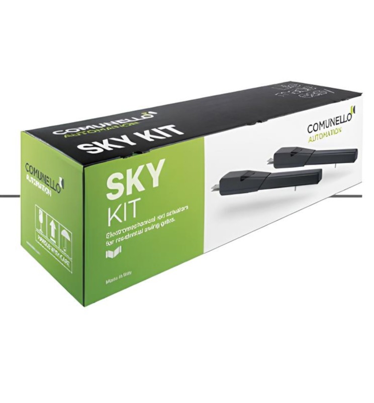 Comunello Kit Cancello Battente SKY 300 24V Centrale QUAD HP Completo GKSY30MHLF900A