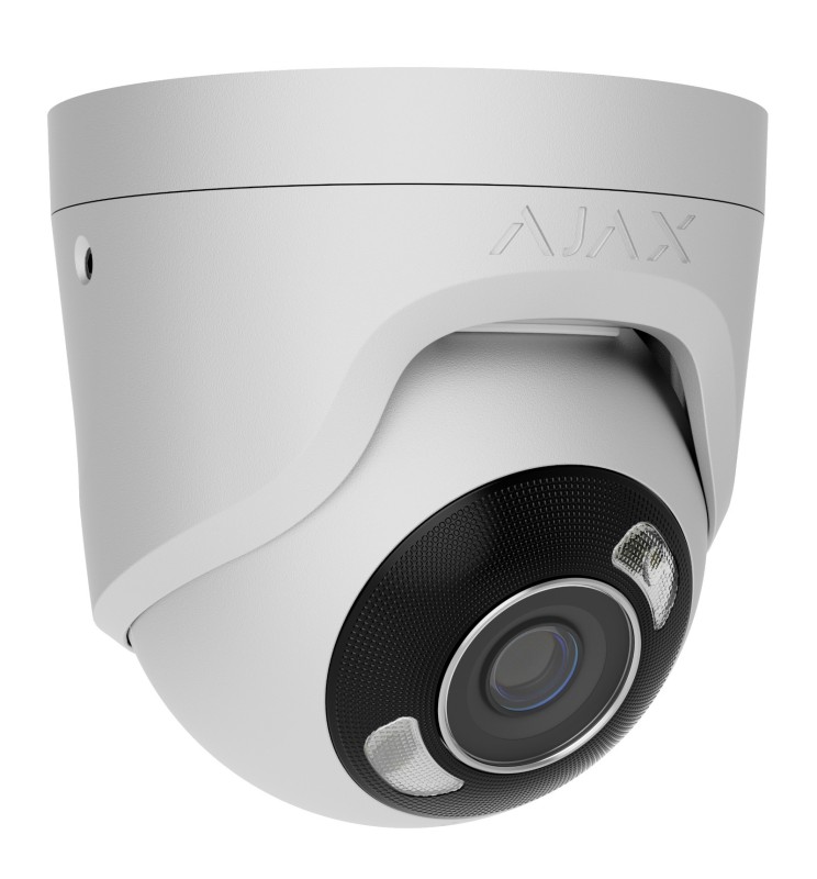 Ajax Telecamera Turret Ip Poe 8Mp 2.8mm Bianco