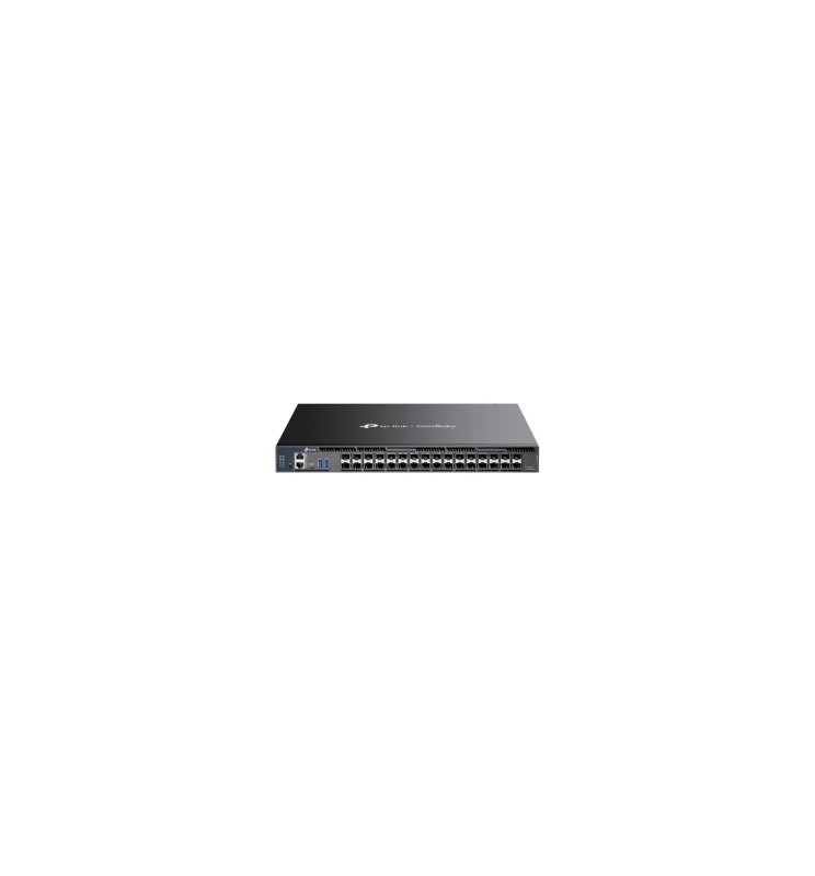 TP-LINK Omada 26-Port 10G Stackable L3 Managed Aggregation Switch with 6 25G Slots