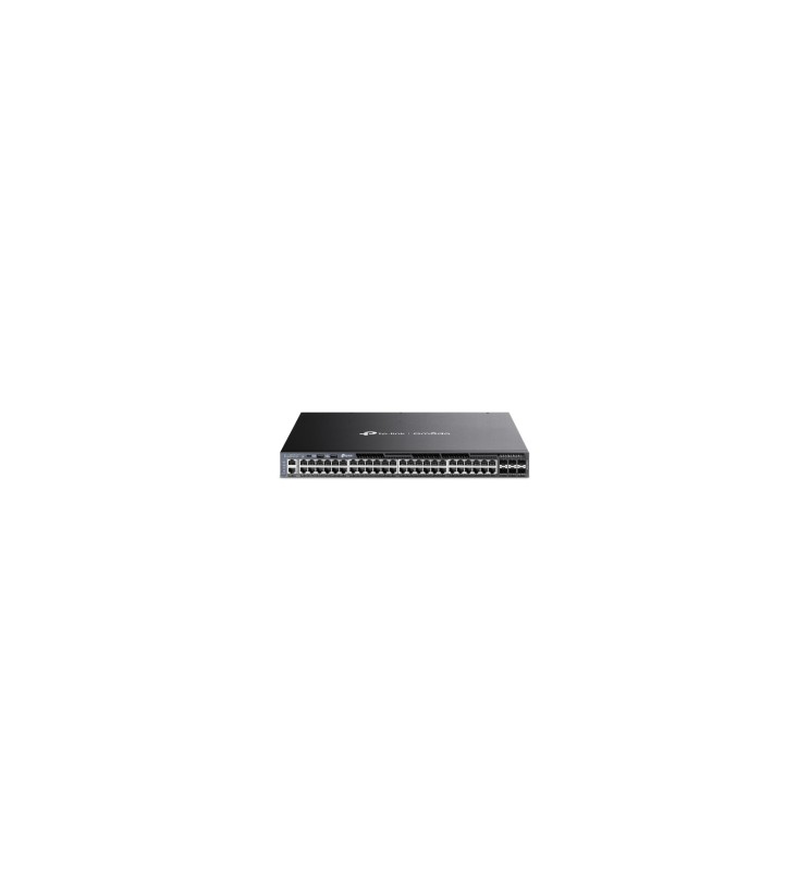 TP-LINK Omada 48-PortGigabit Stackable L3 Managed PoE+ Switch with 6 10GE SFP+ Slots
