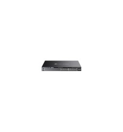 TP-LINK Omada 24-PortGigabit Stackable L3 Managed PoE+ Switch with 4 10GE SFP+ Slots