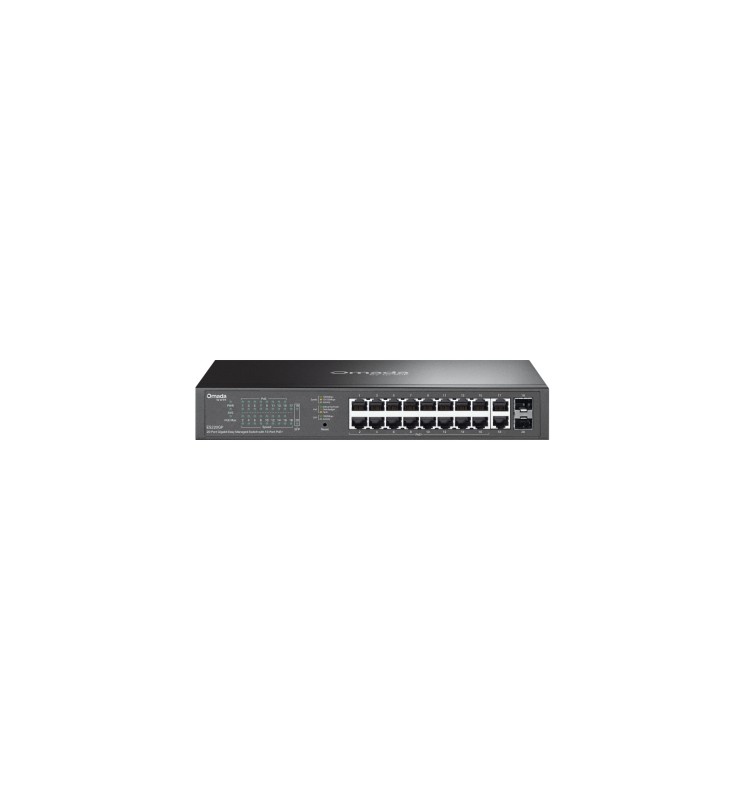 TP-LINK Omada 20-Port Gigabit Easy Managed Switch with 16-Port PoE+