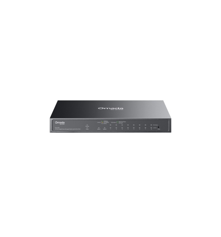 TP-LINK Omada 10-Port Gigabit Easy Managed Switch with 8-Port PoE+