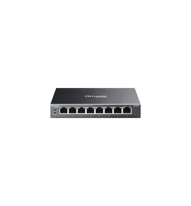 TP-LINK Omada 8-Port Gigabit Easy Managed Switch with 8-Port PoE+