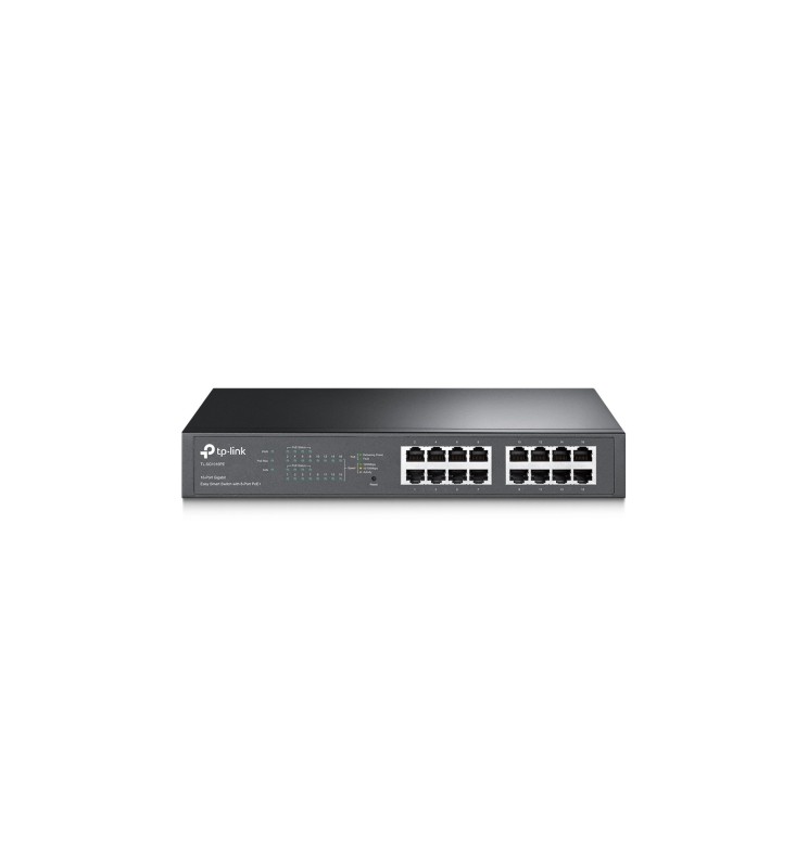 TP-Link Switch 16-Port Gigabit Smart PoE+ Rack TL-SG1016PE