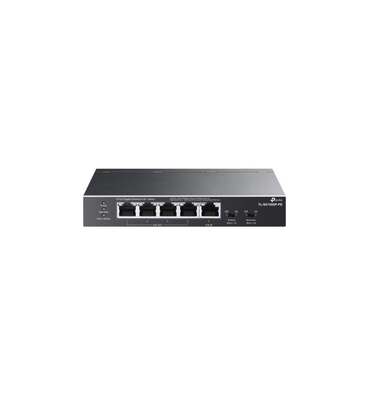 TP-LINK 5-Port Gigabit Desktop Switch with 1-Port PoE++ In and 4-Port PoE+ Out