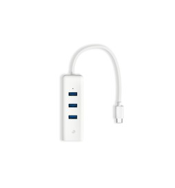 TP-LINK USB 3.0 Type-C to Gigabit Ethernet Network Adapter with 3-Port USB 3.0 Type-A Hub