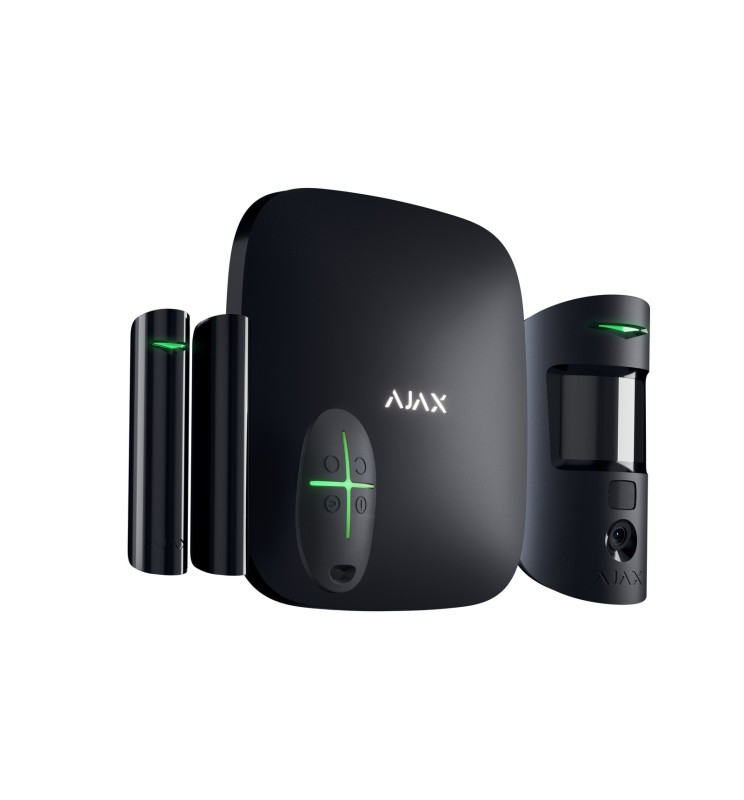 Ajax Kit Allarme Hub Motioncam DoorProtect Cam Hdr Nero