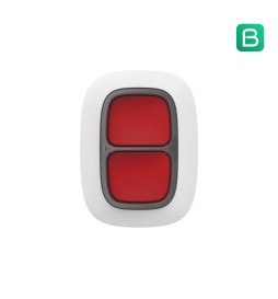 Ajax DoubleButton Pulsante wireless di emergenza Bianco