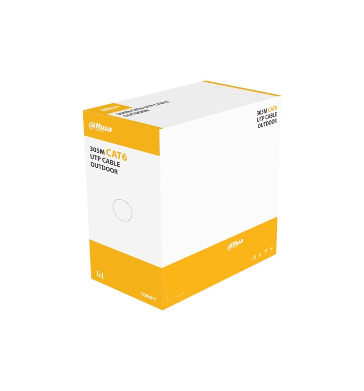 Dahua Cavo Lan 305m Esterno CAT6 Rame Doppia Guaina PFM920-6U