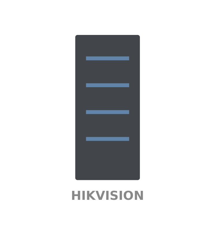 Hikvision 6U Armadio Rack Muro DS-XS6406-S/B